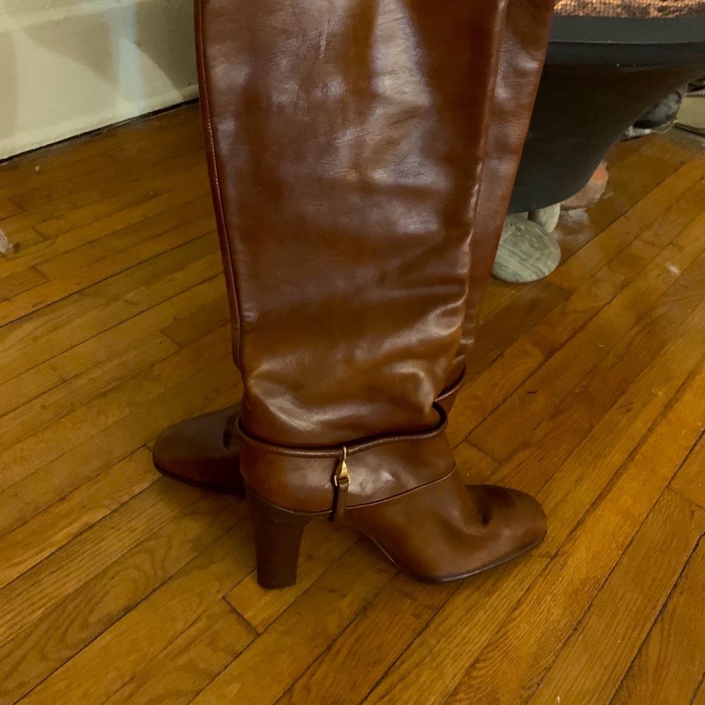 Vintage slouchy princess di Italian leather boots